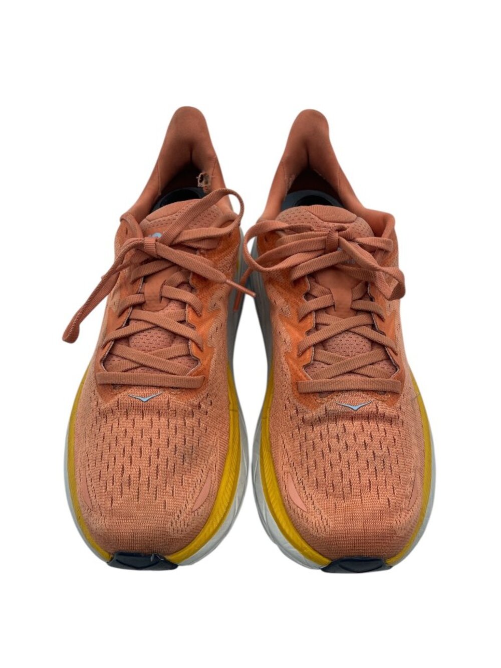Hoka Womens One One Clifton 8 Sneakers Size 8.5B Sun Baked / Shell Coral - Picture 4 of 8